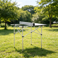 Table pliante d'extérieur détachable en alliage d'aluminium ultra-léger pour camping, barbecue, pique-nique, mobilier d'extérieur
