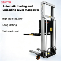 Chariot élévateur électrique portable à forte demande, capacité de charge 1000 kg, hauteur de levage 1,6 m, avec batterie lithium-ion 48V15AH