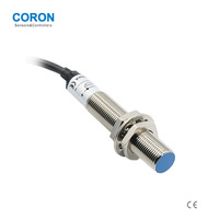 CORON CFJ-A12M-20ANA Saklar Magnetik Jangkauan Deteksi 20mm Sensor Proximitas Terlindung Ukuran M12 Pemasangan Rata Output NPN NO LED Merah