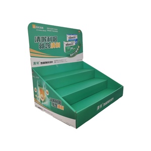 Customized Eco-Friendly Foldable CMYK Printed Cardboard Counter Display Retail Countertop Carton Display <b>Box</b> for Spray Medicine - Product Image 1
