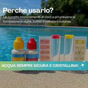 Kit per il test dell'acqua della piscina: analizzatore di cloro, pH e bromo per spa e acqua termale - Product Image 4
