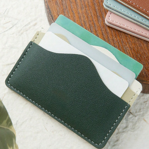 Porte-cartes/étui créatif en cuir PU de style japonais et coréen, motif petit sommet de montagne, de grande valeur, léger, pour cartes de visite - Product Image 3