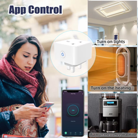 Enchufe Inteligente LangYeao 16A 20A Zigbee con Monitoreo de Energía, Compatible con Tuya, Alexa, Google Home, Temporizador, Programación, Control por Grupos