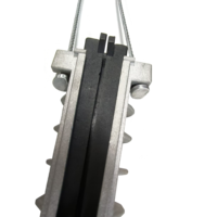 Telecom ADSS Fiber Optic Pole Line Installation Drop Tension Cable Pince d'ancrage en aluminium