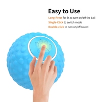 Selbstbewegendes Smart-Rollspielzeug für Katzen und Hunde, Leiser Interaktiver Haustierball für Leckerli-Puzzle-Training und Hundebesitzer
