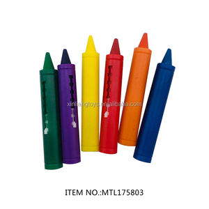 무료 샘플 어린이 다채로운 크레용 세트 아기 욕조 크레용 무독성 빨 색상 목욕 크레용 장난감 - Product Image 3