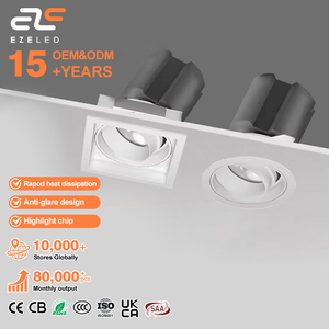 EZELED alta calidad marco doble decoración interior ajustable Downlight Home Hotel Light Down <span class=keywords><strong>Spot</strong></span> 7W 20W 35W LED Spotlight - Product Image 1