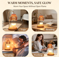 Lampe chauffe-bougie avec minuterie, cadeaux de déménagement, décoration pour nouvelle maison