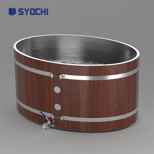 Syochi acciaio e cedro di legno impermeabile vasca idromassaggio fredda per bagno di ghiaccio refrigeratore - Product Image 6