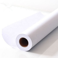 Rollo de Papel para Plotter Blanco Sin Madera para Diseño CAD y Dibujo Técnico