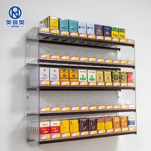 Benutzer definierte Wand montage Zigaretten spender Display Drücker Convenience Store Rauch geschäft Zigaretten Display Rack mit Drücker
