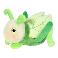 Peluche de sauteuse mignonne de dessin animé, jouet doux et câlin en forme d'insecte pour enfants, décoration et cadeaux sur le thème de la nature