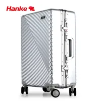 Hanke – valise d'affaires à cadre en aluminium, valise de voyage de luxe, valise à roulettes, bagage à poulie
