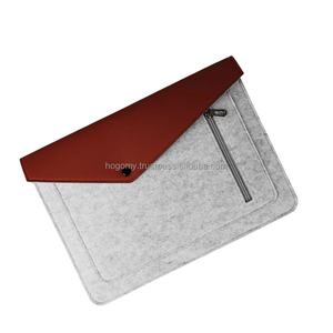 Funda Portátil Personalizada, Duradera, Simple, de Fieltro PET Gris Claro, Maletín Portadocumentos para Oficina y Negocios - Product Image 5