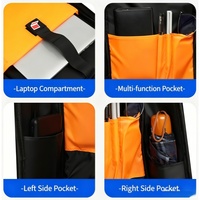 Sac à dos unisexe personnalisé avec logo, imperméable, pour ordinateur portable, sac de voyage, doublure en polyester, fermeture éclair, style décontracté, écologique, portable