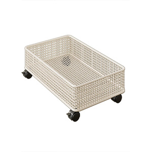<b>Under</b> Bed <b>Storage</b> Box Rectangle Metal Mesh With Wheels Multi Purpose Organization For Bedroom <b>Sofa</b> TV Cabinet Shelves - Product Image 5