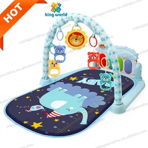 Multifunctional Activity Fitness Blanket Infant Play Baby Gym Mat Baby Musical Piano Rack Pedal Playmat