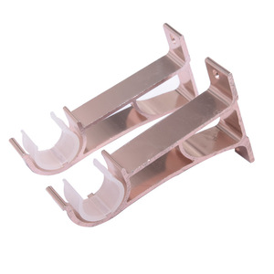 Supports de <span class=keywords><strong>tringle</strong></span> à rideau simples en aluminium modernes, accessoires de maison en métal durables avec installation facile, design écologique - Product Image 1