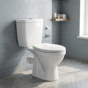Vistaar Offre Spéciale WC Moderne Deux Pièces en Porcelaine à Double Chasse Cyclone, Fixation au Sol - Product Image 2