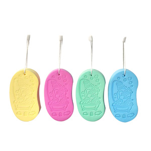 Éponge de bain pour bébé en forme de pomme, 135x65x28mm, serviette nettoyante douce pour la peau en Pva, pour nourrissons de 0 à 12 mois - Product Image 2