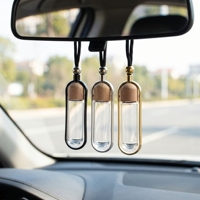 Diffuseur de parfum pour voiture en verre vide en forme de capsule, 7 ml, 10 ml, flacon d'huile essentielle pour parfum automobile