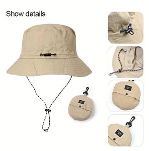 Customized logo Unisex <b>Summer</b> Outdoor Casual Sun protection Adjustable Fisherman <b>Hat</b> Nylon Waterproof Fisherman Sun Bucket <b>Hats</b> - Product Image 3