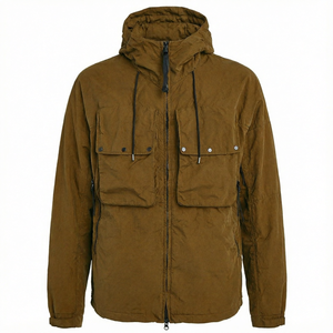 <b>Men</b> <b>Corduroy</b> Shacket Zip Up <b>Jacket</b> Turn Down Collar Long Sleeve Utility Outerwear for Autumn - Product Image 1