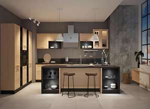 Allure Custom China Design Lacquer Smart Kitchen Gabinetes Juegos completos Listo para montar Gabinetes de cocina modernos - Product Image 5