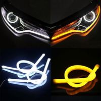 Far Led Dönüş Şeridi Sıralı Switchback Şerit Kehribar Dönüş Lambaları Tüp Sıralı Led Şerit