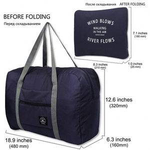 Nouveaux sacs de voyage pliables en nylon unisexes, sacs de grande capacité, sacs à main imperméables pour femmes, sacs de voyage pour hommes, livraison gratuite - Product Image 2