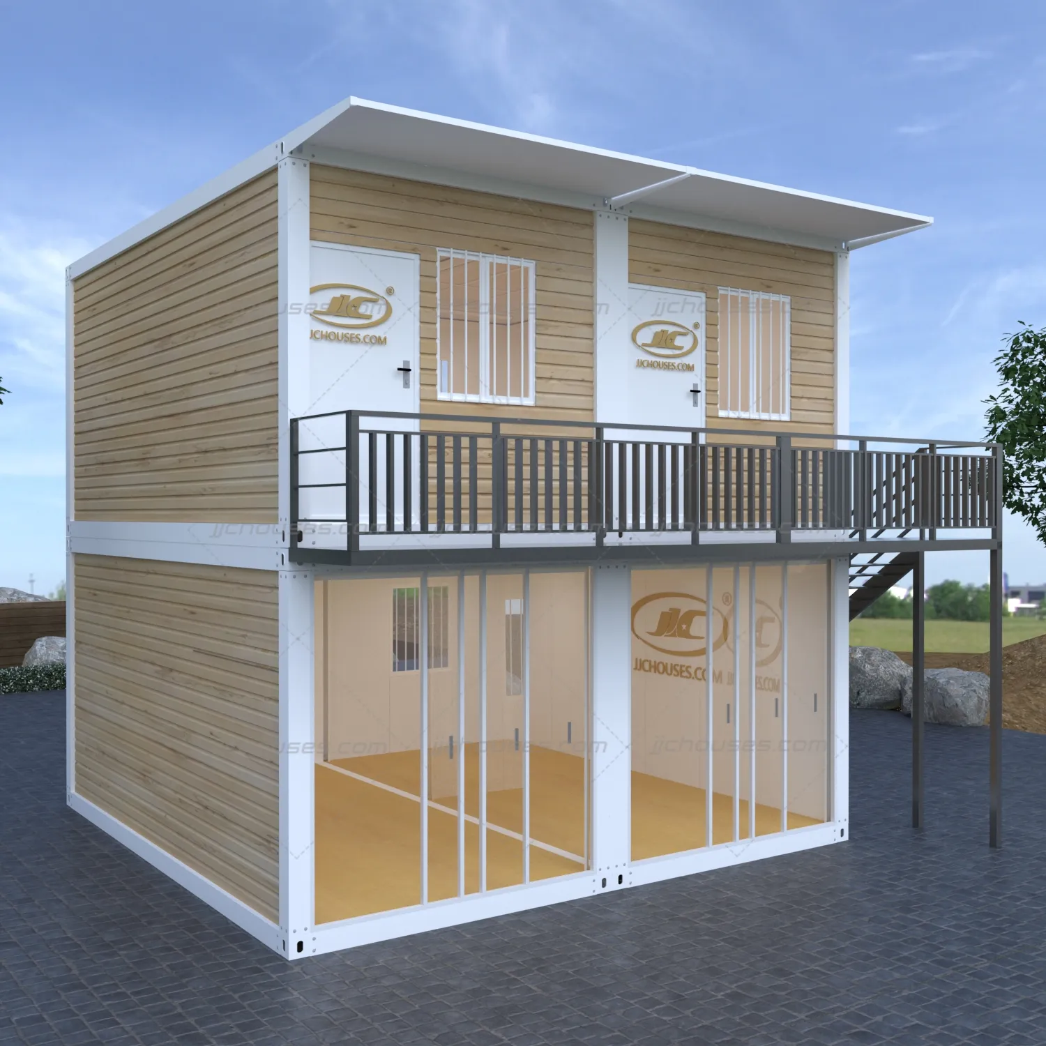 Glamping Rumania Pine Kit Kabin Log Kecil Harga Murah Rumah Kayu Prefabrikasi Rumah untuk Hidup Rumah Kayu