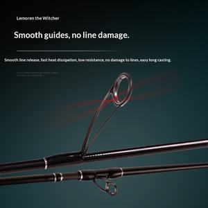 Canne à pêche Demon Hunter Magic Shadow Édition Exclusive en carbone, deux sections, poignée droite, pour la pêche à la ligne, avec bande blanche - Product Image 3