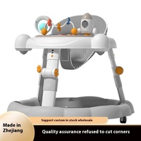 Marche-bébé multifonctionnel anti-chute et anti-basculement pour filles et garçons, poussette en forme de U anti-jambes en O, fabriqué avec un cadre en plastique durable