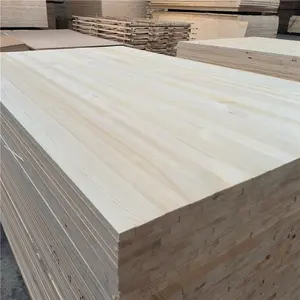 Fábrica de China Madera de pino balsa Madera barata Precio de madera Proveedor de China Paulownia Borde de madera Junta pegada Tablero de madera Guitarra