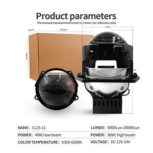 Chenlang Hochwertige 3-Zoll-Bi-LED-Projektor-Nachrüstsätze Objektiv Auto Dreifarbiger LED-Objektivs chein werfer Hi/<span class=keywords><strong>Lo</strong></span> Beam Smart APP Control - Product Image 4