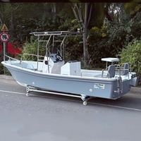 Bateau de pêche sportive Liya 5,8 mètres Panga à double coque haute pour eaux agitées, 8 personnes, avec T-Top et remorque, à vendre