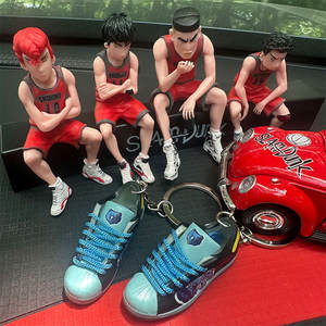 Porte-clés en PVC miniature en forme de chaussure, porte-clés sportif créatif, accessoire de décoration suspendu - Product Image 3