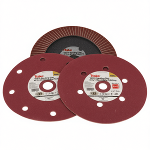 Disco de Lijado con Adhesivo, Grano 40, 6+1 Agujeros, Corindón, para Pulir Madera y Metal - Product Image 2