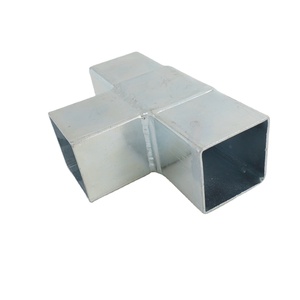 Conectores de tubo cuadrado con acabado de zinc personalizados OEM para aviarios de pájaros, vallas para perros o paneles de vallas - Product Image 1