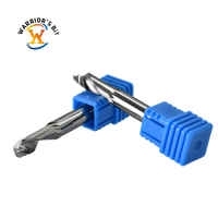 Fraise à queue CNC en carbure plaqué titane haute précision Warrior's Bit, queue de 4mm, 5mm, 6mm, à une seule dent, pour aluminium OEM/ODM