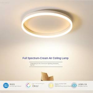 Lámpara de Techo LED de Hierro Minimalista Nórdica, Diseño Moderno de Forma Circular, Apta para Dormitorios y Salas de Estudio, Protección IP44, Alto CRI - Product Image 2