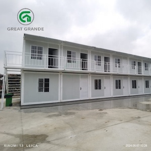 Contenedor plegable de dos dormitorios, casa prefabricada, oficina, lista para usar casa barata, mini unidad modular para tienda rural, vivienda móvil - Product Image 2