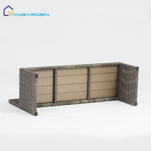 Ensemble de table et chaises de salle à manger en rotin pour <span class=keywords><strong>jardin</strong></span> minimaliste extérieur, résistant à l'eau, séchage rapide, confortable, pour hôtel, balcon - Product Image 6