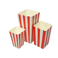 Boîtes rigides en papier kraft biodégradable écologiques personnalisées, laminage mat, doublure en éponge pour popcorn, chips de pommes de terre, poulet frit