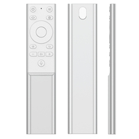 Control Remoto de Aluminio Personalizado con Voz BLE, 15 Teclas Programables, Control Remoto de Aprendizaje OEM ODM para Pantallas Inteligentes y Dispositivos de Entretenimiento en el Hogar