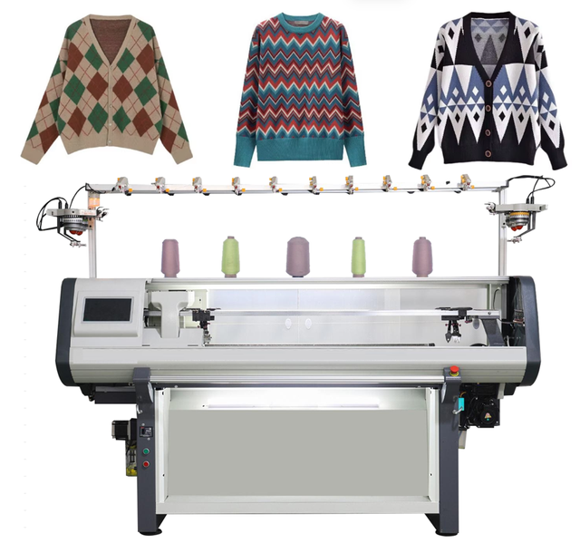 Manufacturers Fully Automatic Computerized Flat Knitting Machine Dual Systems Sweater Knitting Machine Made in China