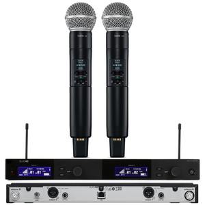 SLXD24D B58 2-канальная SM Beta58 Beta87A Профессиональная UHF Беспроводная микрофонная система для церковной школы и школы SLXD4 - Product Image 5