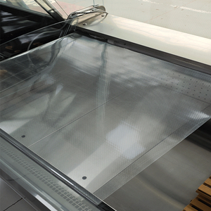 Supermercado Deli Use Carnicería refrigerada por aire Exhibición Refrigerador Congelador para carne fresca Mariscos Pescado-Estilo de una sola temperatura - Product Image 5