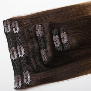 Nouvelle Arrivée Extensions de Cheveux Humains Remy Double Drawn de Haute Qualité à Clipser pour Femme Blanche - Product Image 5