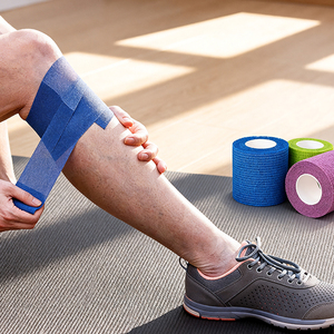 شريط لاصق ذاتي مرن مخصص من Xingda، شريط غير منسوج لاصق ذاتيًا للاستخدام الطبي والرياضي وللحيوانات الأليفة - Product Image 1